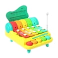 thumbnail image 2 of Xilófono 2 en 1 para niños, instrumento musical, teclado de piano, juguete de aprendizaje musical para niñas de 0 a 3 años, regalos de cumpleaños para 5 claves, 2 of 8