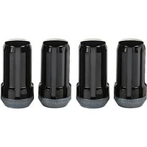 Mcgard 65310Bk Splinedrive Black (M14 X 1.5 Thread Size) Cone Seat Lug Nut, (Set Fits select: 2015-2022 FORD F150, 1999-2022 CHEVROLET SILVERADO