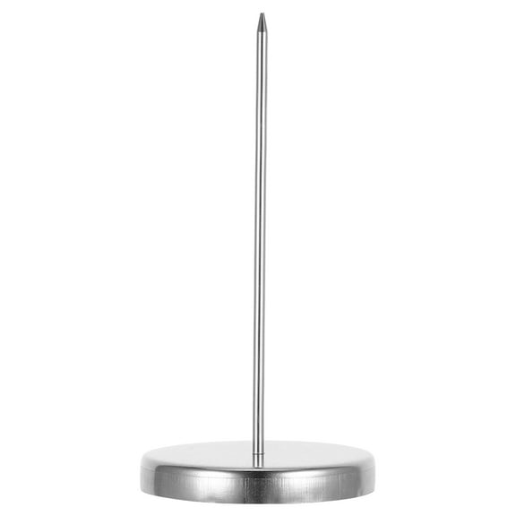 MLINS Straight Spike Holder Kitchen Receipt Spike Cafes Paper Spike with Base Metal Restaurants Receipts Stand for Holds Paper Tickets Securely
