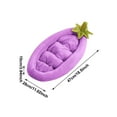 thumbnail image 3 of cat Bed Eggplant Pet, Washable Warm Bed for Travel, Home, Indoor, Patio, Corner, Car Crate, Garden, Camping, Cat shelter, Apartment Use cat gifts for women cat lovers, 3 of 4