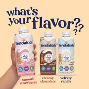 KendaKids Complete Nutrition Shake with Protein & DHA, Strawberry, 8 fl oz, (6 Pack)