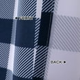 thumbnail image 6 of CAROMIO Kitchen Curtains for Bathroom, Navy Blue Buffalo Checker Pattern Small Tier Curtains 30 Inch Length Plaid Gingham Water Resistant Farmhouse Caf Curtain Set Bathroom Window Curtain, Set of 2 Tiers 2 x W 28" x H 30" Navy Blue/White, 6 of 7
