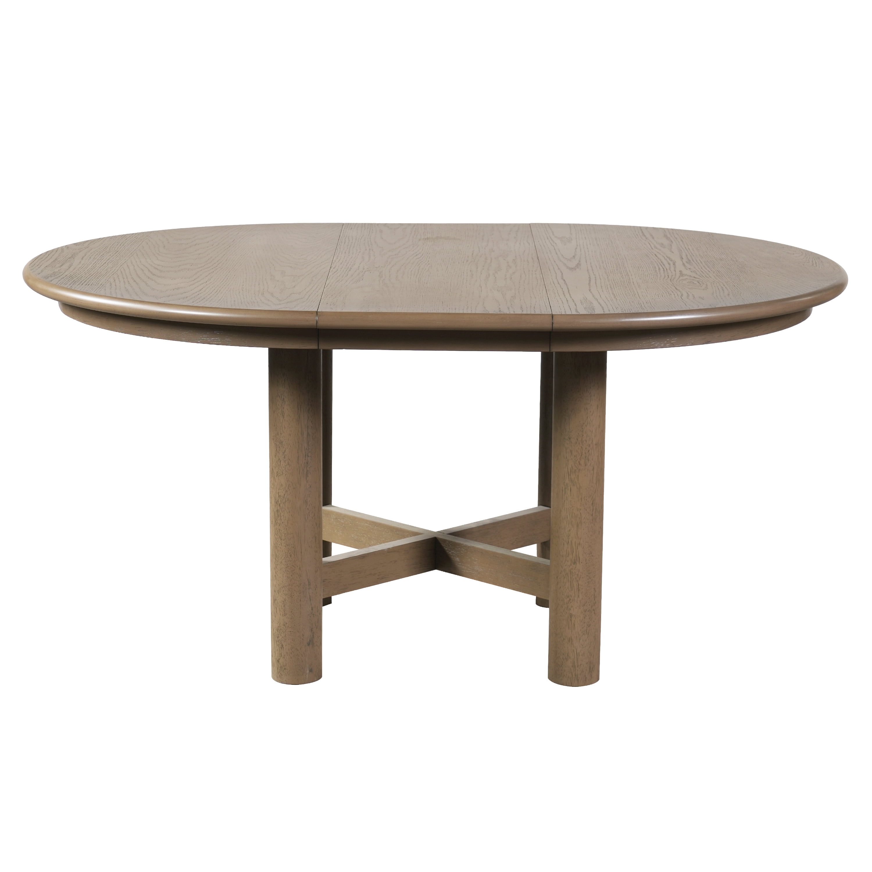 Euroco 47"-63" Extendable Round Dining Table for 4-6,Modern Oval Kitchen Table with Removable Leaf and Heavy Duty Wood Base,Space Saving for Kitchen Living Room,Espresso