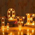 thumbnail image 3 of Morttic LED Marquee Letter Lights Alphabet Light Up Sign for Wedding Home Party Bar DIY Decoration - G, 3 of 9