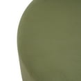 thumbnail image 5 of Christopher Knight Home 30" Velvet Upholstered Round Ottoman, Wood Frame, Olive Green, 5 of 9
