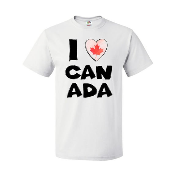 Inktastic I Love Canada Heart with Maple Leaf T-Shirt