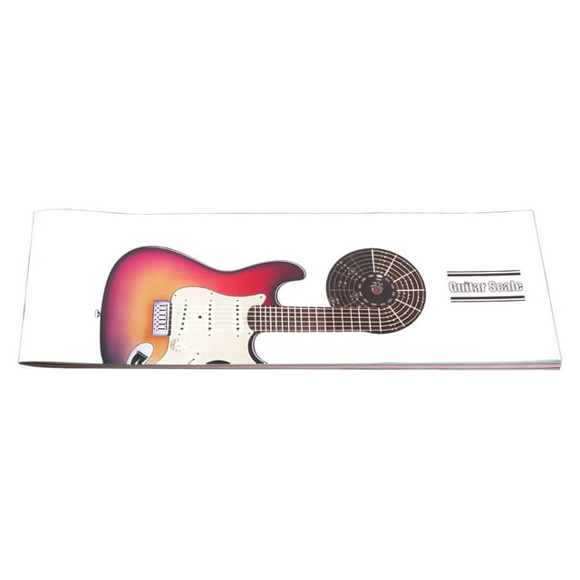 Póster de acordes de guitarra, póster educativo de música fácil de llevar, guía para aprender a tocar la guitarra. Escala de guitarra