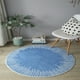 thumbnail image 5 of Round Short Hair Rug - 23.6in Round-No Hair Loss Rug-Non-Shedding And Easy- For High In Living Room- Bedroom-Washable And Easy To, 5 of 6