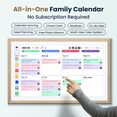 thumbnail image 5 of Winnovo 21.5-inch Smart Digital Wall Calendar, Touchscreen Family Planner with Wifi, No Subscription, Wood Frame, 5 of 13