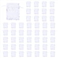 thumbnail image 1 of 500 PCS Organza Bolsas de Regalo de Boda Bolsas con CordóN de Joyería Bolsas Copos de Nieve Blancos Plateados Impresos Bolsos de Fiesta Transparentes, 1 of 5