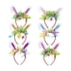 thumbnail image 3 of 6 diademas con orejas de conejo de Pascua, coloridas diademas de dibujos animados, accesorios de disfraz para fiestas temáticas., 3 of 8