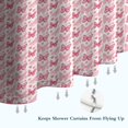 thumbnail image 6 of Light Pink Butterfly Pattern Shower Curtain 72"x72" ,Bathroom Decorative Shower Curtains Set with 12 Hooks,Modern Waterproof Washable Shower Curtain, 6 of 6