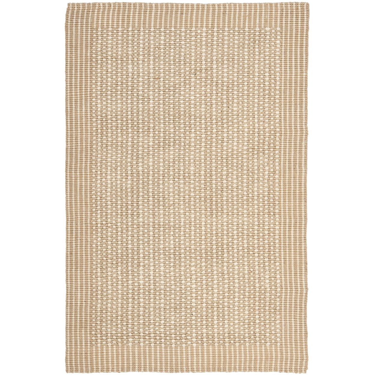 SAFAVIEH Natural Fiber Langston Geometric Jute Runner Rug, Ivory/Beige, 2' x 6'