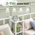 thumbnail image 4 of UBesGoo Metal Triple Bunk Bed Frame, Twin Over Twin Over Twin XL Design, 3 In 1 Bunk Bed Separates Into 3 Individual Twin Beds, White, 4 of 14