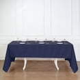 thumbnail image 6 of BalsaCircle 60" x 126" Polyester Rectangular Tablecloth Navy Blue, 6 of 6