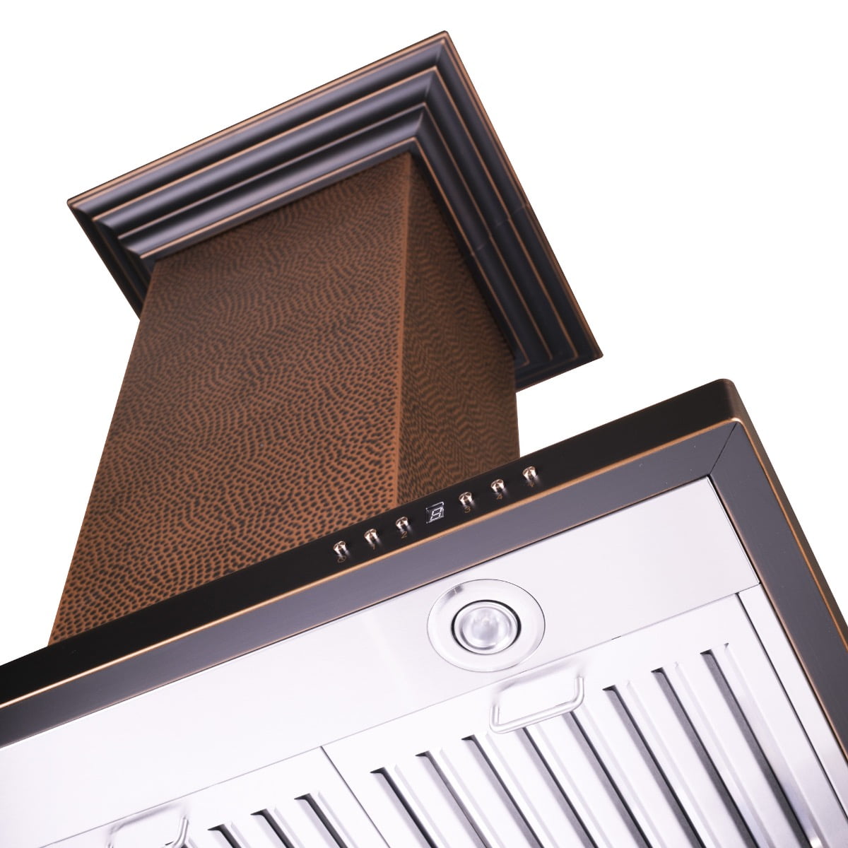 ZLINE 36 in. Designer Series Hand Hammered Copper Island Mount Range Hood (8GL2Hi-36)