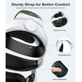thumbnail image 6 of VR Head Strap with Battery for Oculus Quest 2/3S/3, QQV VR Headset Accessories with 10000mAh Battery Pack Enhanced Support and Comfort,Headstrap with Double Adjust Knob Enhanced, 6 of 9