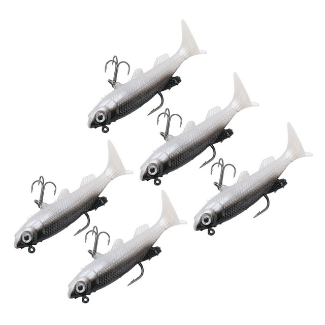 Swimbait De Cuerpo Suave Que Se Hunde, Ojos 3D De Alta Simulación, Señuelo De PVC Suave Vívido, Fundición Larga Universal Para Pesca De Agua Salada Y Agua Dulce ANGGREK Otros Deportes