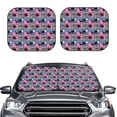 thumbnail image 2 of Naloa Hawaii Palms Print 2-Piece Windshield Sunshade,Foldable Car Front Window Sun Shades,for Most Sedans SUV Truck-Large, 2 of 6