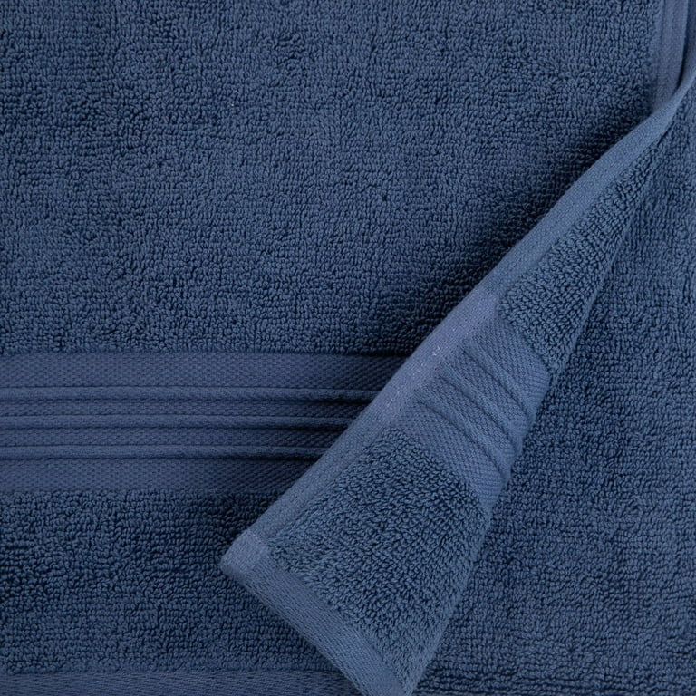Sticky Toffee Blue Washcloths Set for Bathroom Oeko-Tex Terry