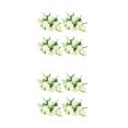 thumbnail image 4 of yingyy 1/2/3 4X Artificial Flower Faux Plant Home Decal Workmanship Multipurpose Long-lasting Exquisite Fake Flowers Wedding Decor White 2PCS, 4 of 6