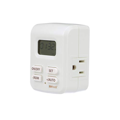 Woods 50029WD Indoor PlugIn Astronomical Timer, 2 Grounded Outlets