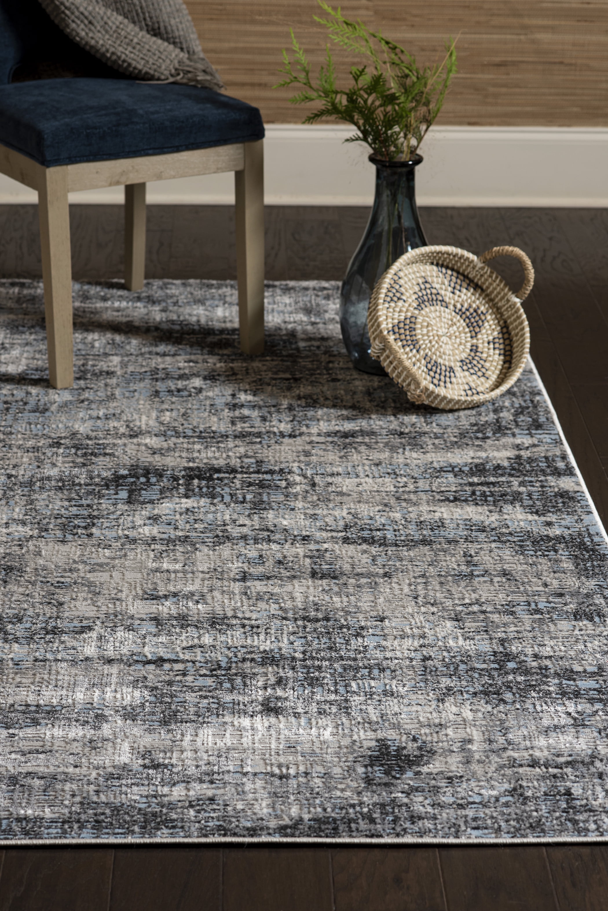 United Weavers Evolution Venture Contemporary Abstract Area Rug, Blue, 12'6" x 15'