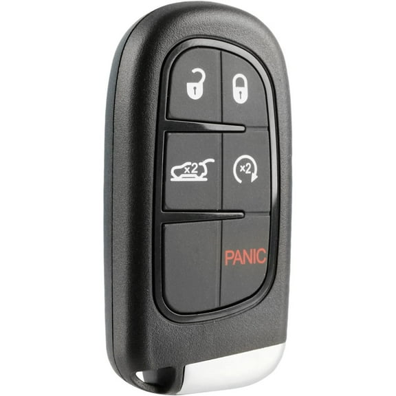 Smart Key fits 2014-2019 Jeep Cherokee Keyless Entry Remote Start Fob (GQ4-54T) Black Metal SUV Key Shell