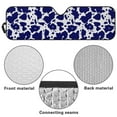 thumbnail image 6 of Uorisanigo Windshield Sun Shade for Jeep Wrangler Blue Cow Print Sun Shade Fit for Jeep Wrangler JL JLU 2018-2025,Aluminum Foil Film Car Winshied Sunshade, Blocking Heat and UV Rays, 6 of 7