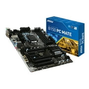 MSI B150 PC MATE - Motherboard - ATX - LGA1151 Socket - B150 Chipset - USB 3.1 Gen 1 - Gigabit LAN - onboard graphics (CPU required) - HD Audio (8-channel)
