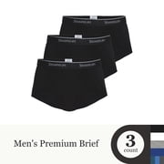 Stanfields Mens 3 Pack Premium Cotton Regular Rise Briefs Underwear