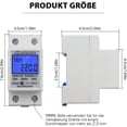 thumbnail image 5 of Digital LCD AC Current Meter HutschRail Rail KWh Electricity Meter 5 (80) Amp 1 Phase 2 Pin 2 Pin, 5 of 5