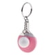 thumbnail image 4 of Tenis de murciélago Perfecl Llavero de metal plateado rosado, 4 of 7