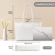 thumbnail image 3 of Bolso De Moda Cuero Pu Cercanías Alta Capacidad Para Mujer Xtellar blanco, 3 of 3