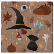 Wynwood Studio Prints Spooky Goodies Holiday and Seasonal Holidays Wall Art Canvas Print Brown Light Brown 20x20