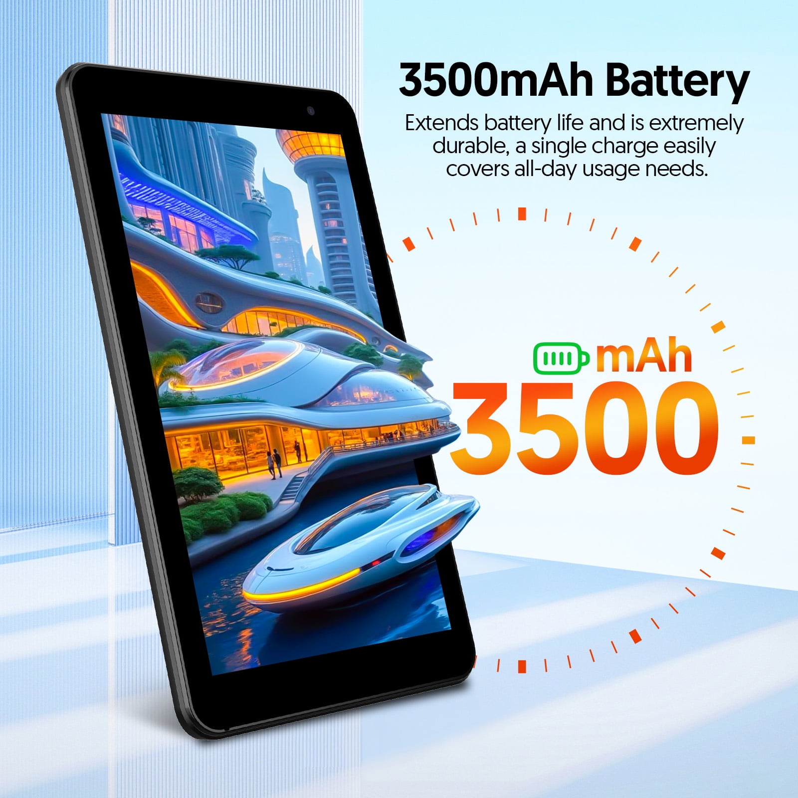 Tablet 7 inch Android 15 Tablet, 3GB RAM 32GB ROM 1TB Expandable,Penta-core Processor Tablet PC，Wi-Fi 6, 5G dual-band，3000mAh Battery, Dual Camera, Educational, Games