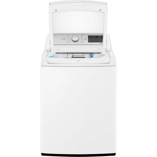 LG WT7405CW 5.3 Cu. Ft. White Top Load Washer with 4-Way Agitator & TurboWash3D™ Technology