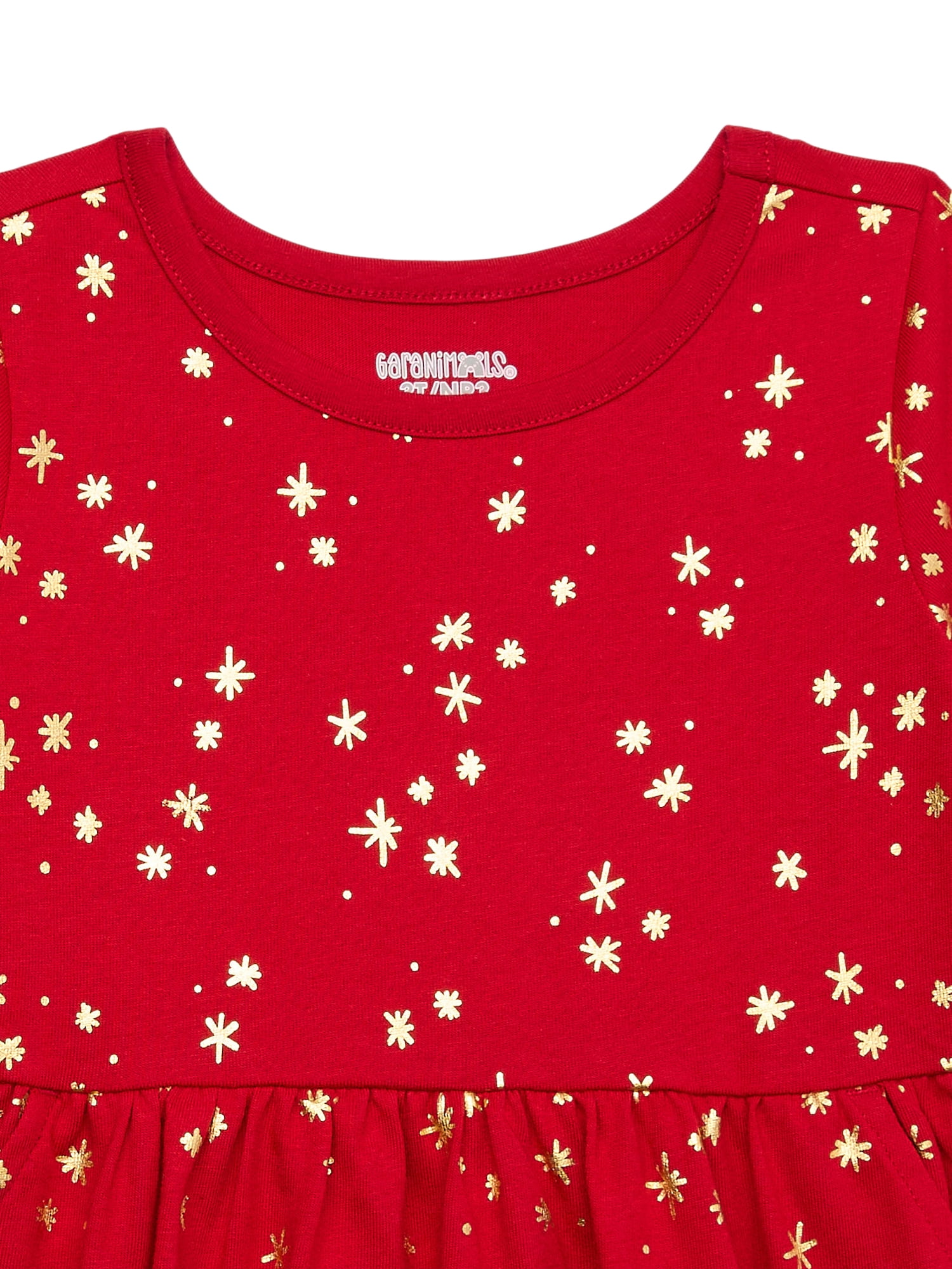 Garanimals Toddler Girls Holiday Print Skater Dress, Sizes 18M-5T