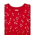 thumbnail image 2 of Garanimals Toddler Girls Metallic Print Skater Dress, Sizes 18M-5T, 2 of 3