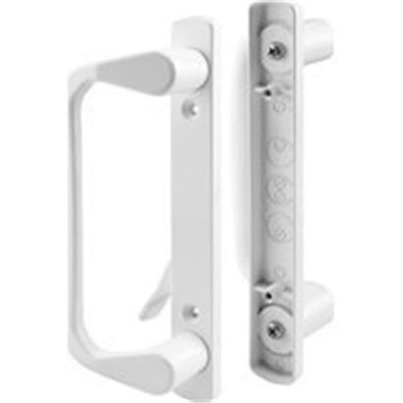 Sliding Door Handle Set, Decorative - White