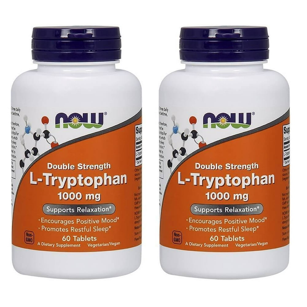 Now Foods LTryptophan, Double Strength, 1,000 mg, 60 Tablets 2