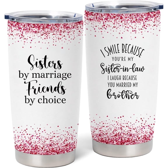 Sister In Law Gifts, Mothers Day Gifts for Sister In Law, Best Gifts for Sister in Law, Sister In Law Birthday Gifts, Sister In Law Wedding Gift 20oz Coffee Tumbler