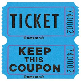 未使用品 ラッフルチケット Raffle Tickets 2000組B-0467 Blue Double Roll Raffle Tickets, 2000 Count, Perfect for