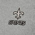 thumbnail image 2 of Men's Antigua  Heather Gray New Orleans Saints Subtle Quarter-Zip Top, 2 of 2