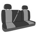 thumbnail image 3 of CalTrend Rear 40/60 Split Back & Solid Cushion NeoPrene Seat Covers for 2009-2012 Pontiac/Toyota Vibe|Matrix - TY424-06PA Beige Insert and Trim, 3 of 3