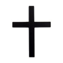 Metal Jesus Christ Cross Badge Stickers, 2.5"×1.8" Alloy 3D Individual Car Cross Sticker, Self Adhesive Scratch Metal Cross Auto Decal for Car Body Fender Tail