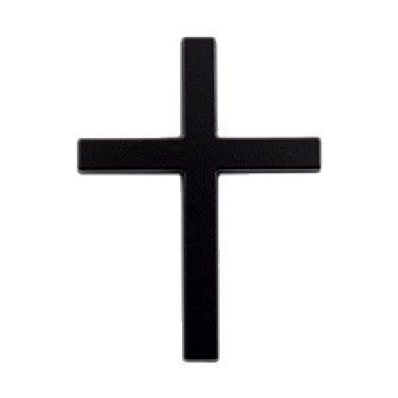 Metal Jesus Christ Cross Badge Stickers, 2.5"×1.8" Alloy 3D Individual Car Cross Sticker, Self Adhesive Scratch Metal Cross Auto Decal for Car Body Fender Tail