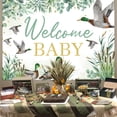thumbnail image 4 of Duck Hunting Baby Shower Decorations, 7x5 ft Mallard Duck Welcome Baby Backdrop Banner Sign Photography Background Photo Studio Props for Duck Baby Shower Party Supplies, 4 of 6