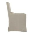 thumbnail image 2 of Padma's Plantation Sandspur Beach Wood Dining Armchair in Brushed Linen White, 2 of 6