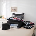 thumbnail image 6 of Castle Fairy Ice Hockey Gamer Bedding Comforter Set 7 Pieces for Kids Teens,Sport Theme Full Bedding Set Lightweight,Ball Game Fitted Sheet Flat Sheet,Breathable Home Decor,Reversible, 6 of 8